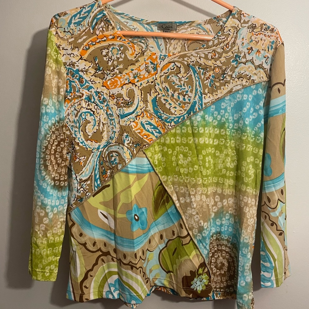 Beautiful Caia 3/4 sleeve blouse. XL